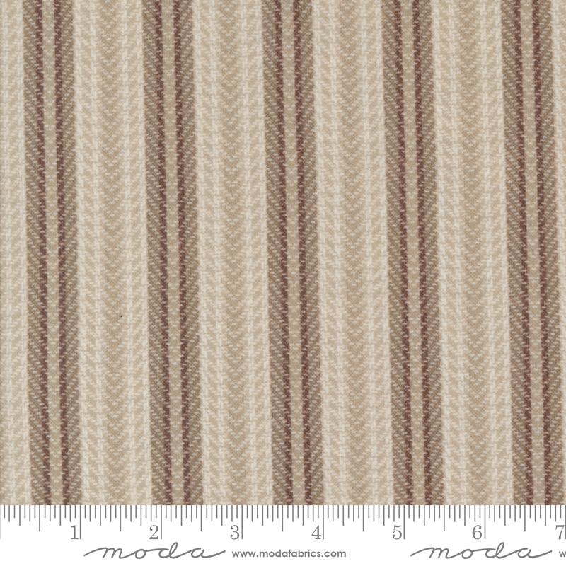 Farmhouse Flannel III Stripe - Cream - Quilt Fabric
