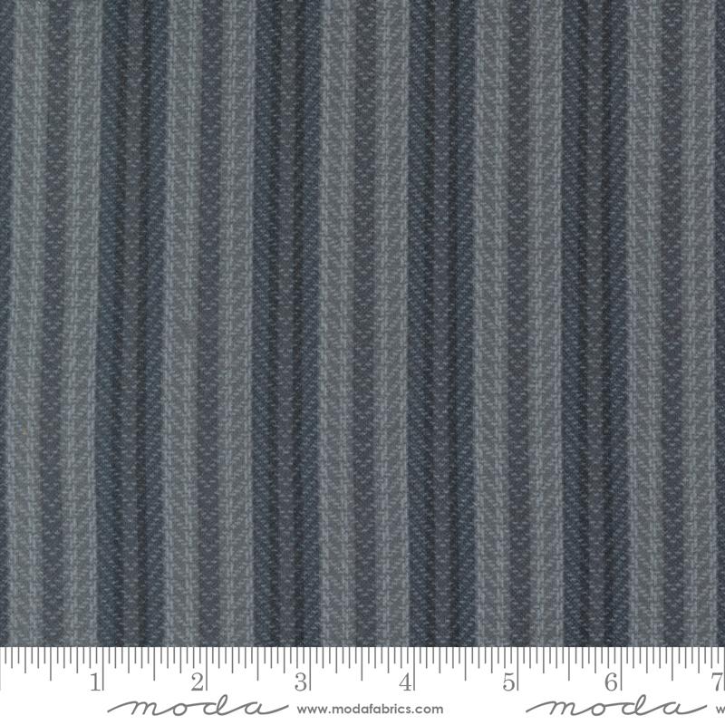 Farmhouse Flannel III Stripe - Graphite - Quilt Fabric