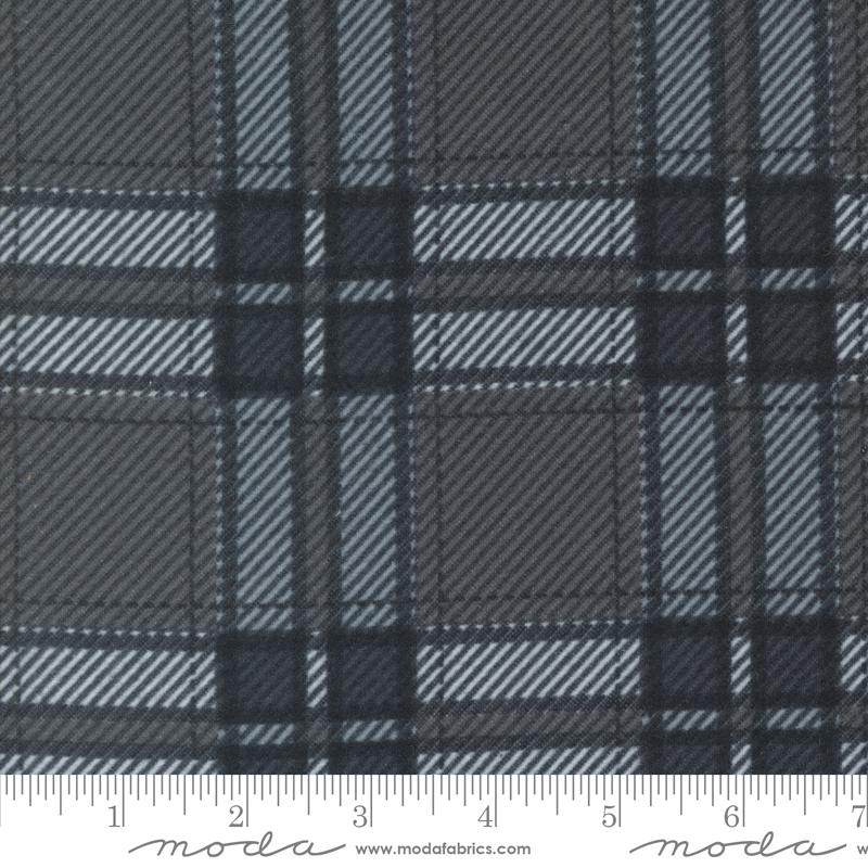 Farmhouse Flannel III Plaid - Graphite - Quilt Fabric