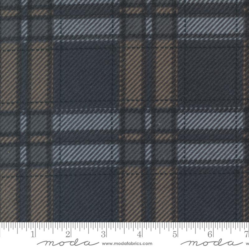 Farmhouse Flannel III Plaid - Graphite Pewter - Quilt Fabric