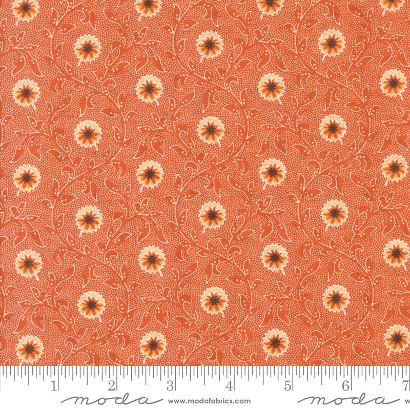 Pumpkin Spice Gatherings Bloom Trumpet Vine - Quilt Fabric