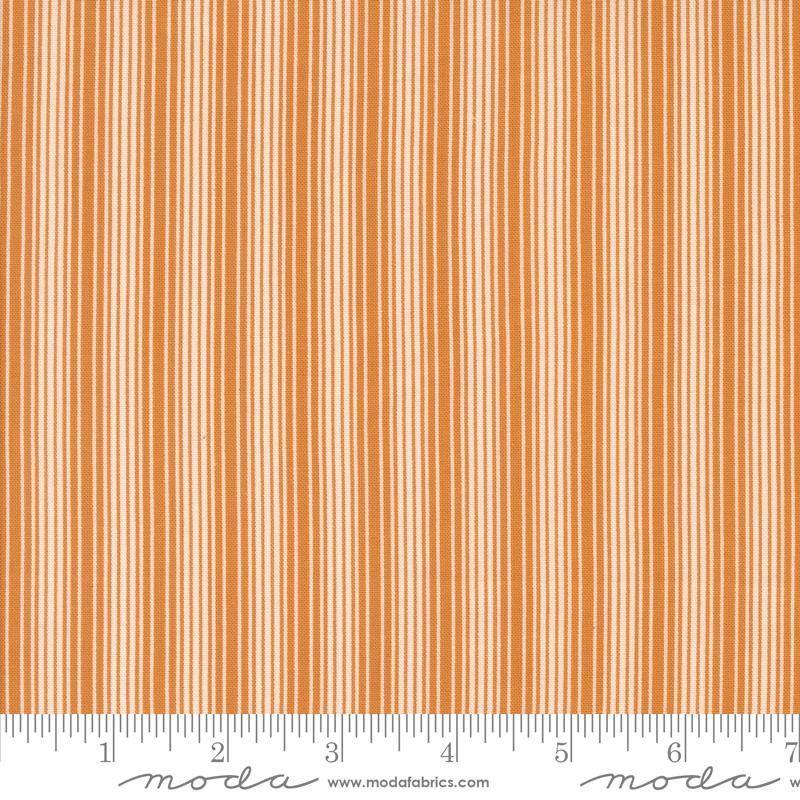 Pumpkin Spice Gatherings Stripes Pumpkin - Quilt Fabric