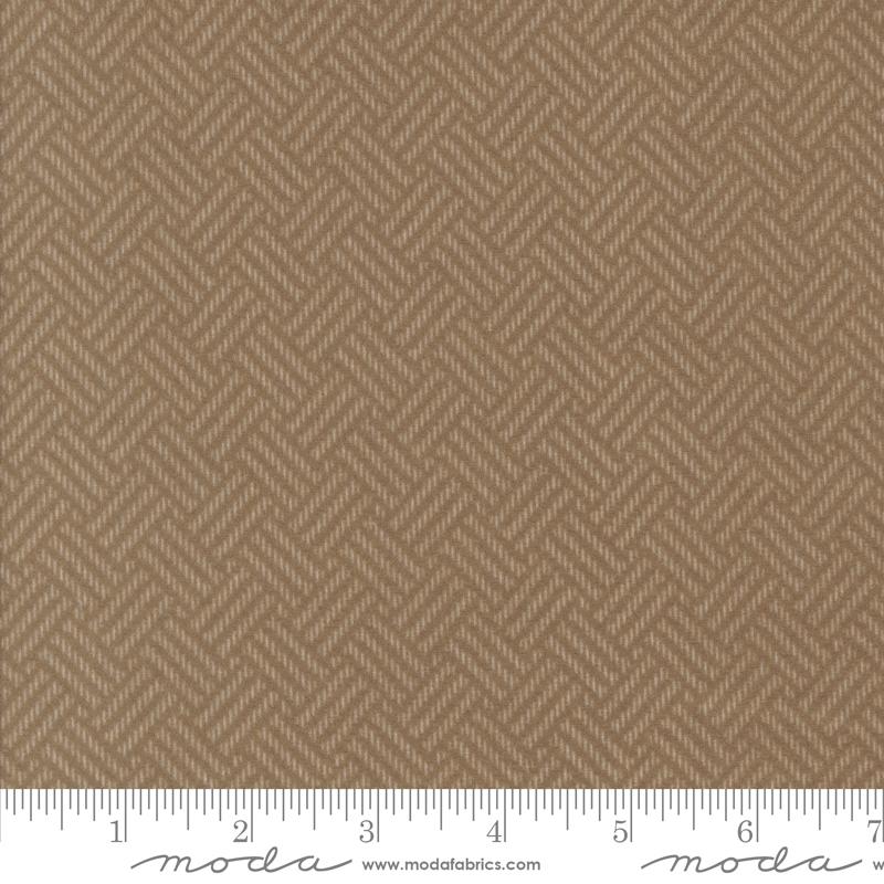 Prairie Gatherings Flannel Weave Teak - Quilt Fabric