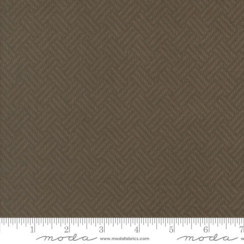 Prairie Gatherings Flannel Weave Brown - Quilt Fabric