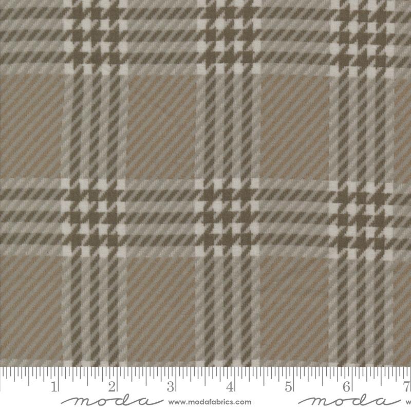 Prairie Gatherings Flannel Plaid Etching - Quilt Fabric