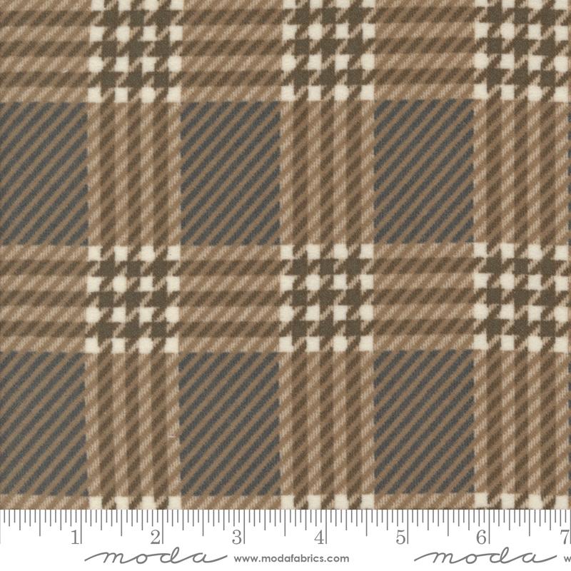 Prairie Gatherings Flannel Plaid Teak - Quilt Fabric
