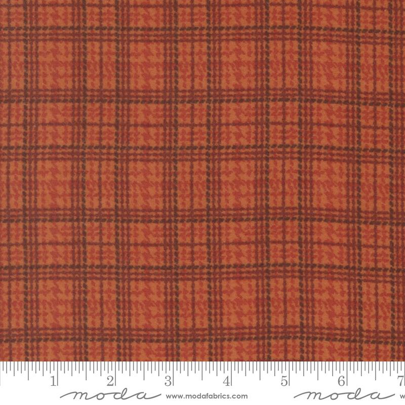 Prairie Gatherings Flannel Mini Rust - Quilt Fabric