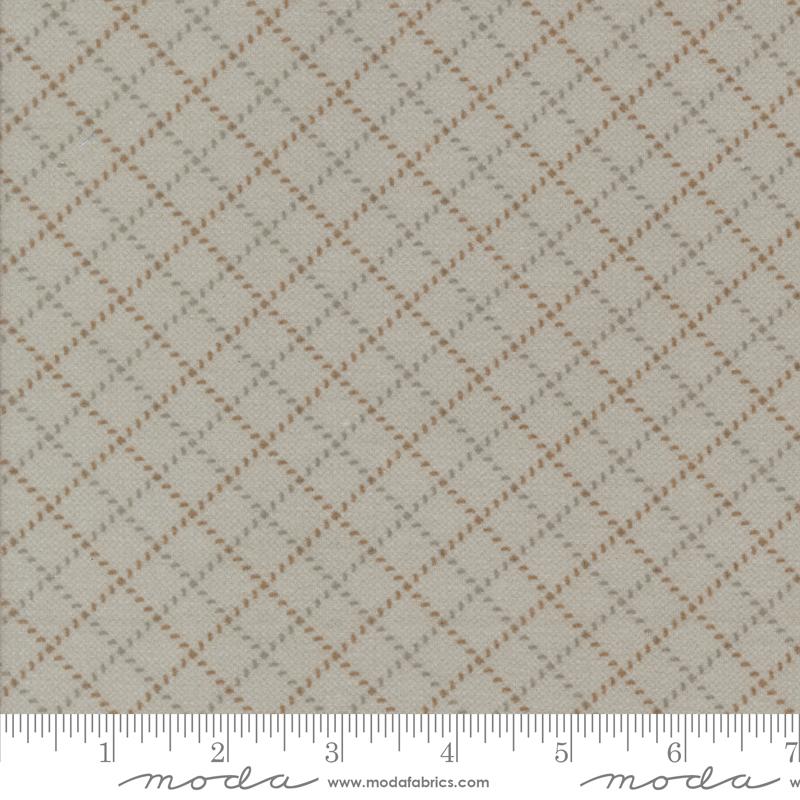 Prairie Gatherings Flannel Lattice Feather - Quilt Fabric