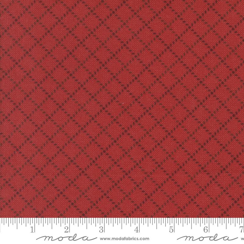 Prairie Gatherings Flannel Lattice Brick - Quilt Fabric