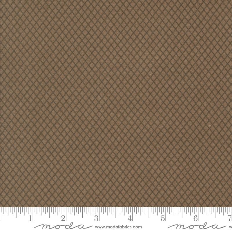 Prairie Gatherings Flannel Mesh Teak - Quilt Fabric