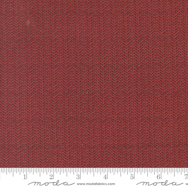 Prairie Gathering Flannel Herringbone Brick - Quilt Fabric