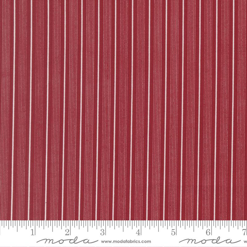 American Gatherings III Stripes Deep Crimson - Quilt Fabric