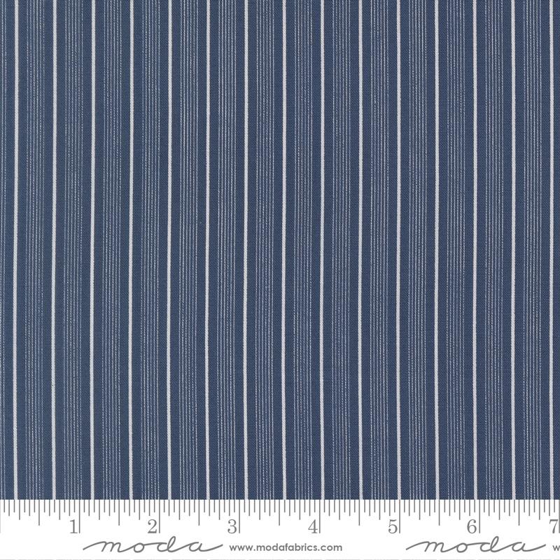 American Gatherings III Stripes Nautical Blue - Quilt Fabric