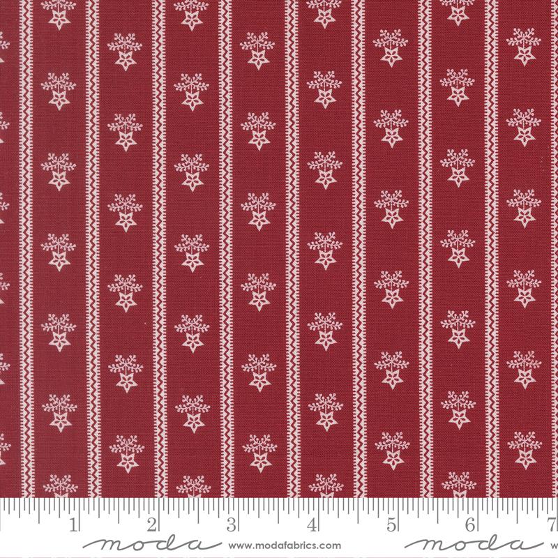 American Gatherings III Lines Deep Crimson - Quilt Fabric