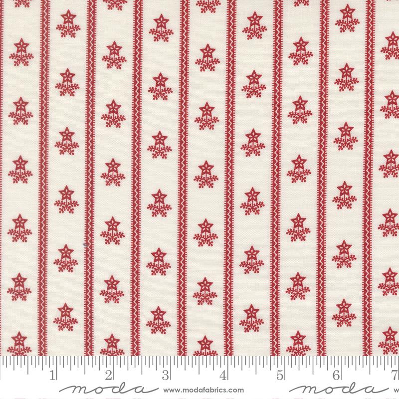 American Gatherings III Lines Cloud Crimson - Quilt Fabric