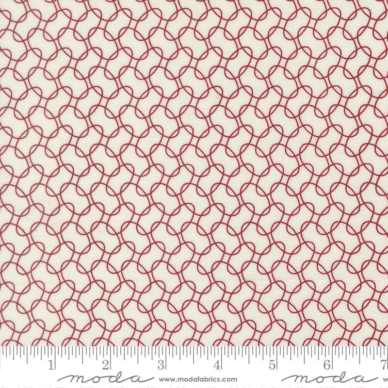 American Gatherings III Circle Cloud Crimson - Quilt Fabric