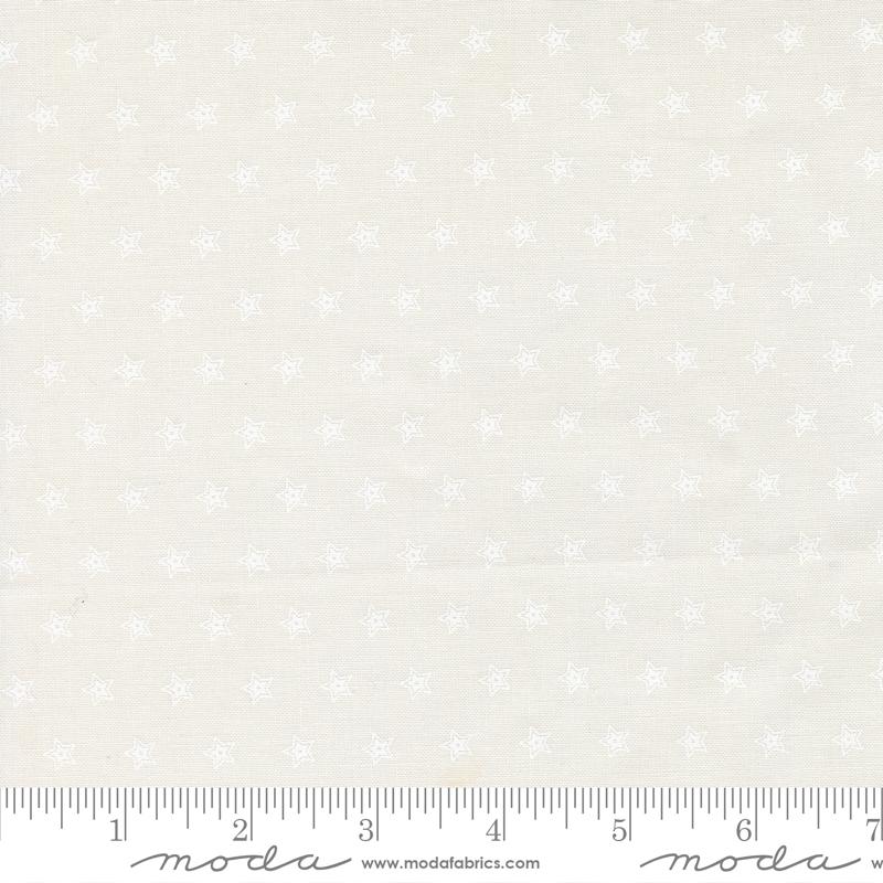 American Gatherings III Stars Cloud White - Quilt Fabric
