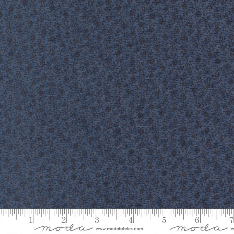 American Gatherings III Flowers Nautical Blue - Quilt Fabric