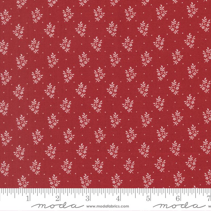 American Gatherings III Floral Crimson - Quilt Fabric