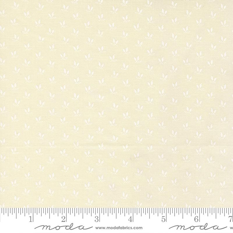 Joyful Gatherings II Leaf Cloud White - Quilt Fabric