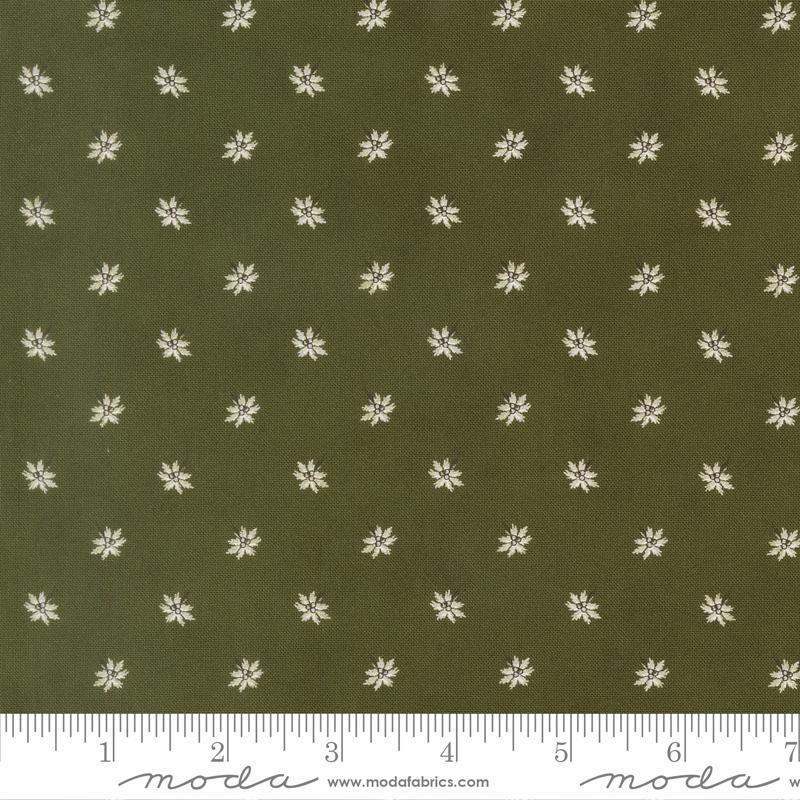 Joyful Gatherings II Flower Evergreen - Quilt Fabric