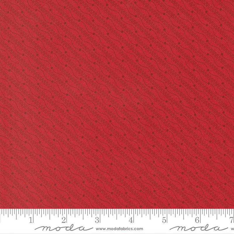 Joyful Gatherings II Lined Crimson - Quilt Fabric