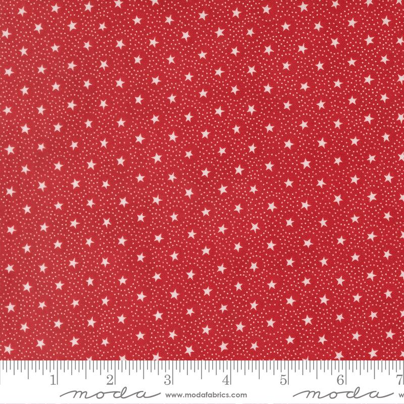 Joyful Gatherings II Stars Crimson - Quilt Fabric
