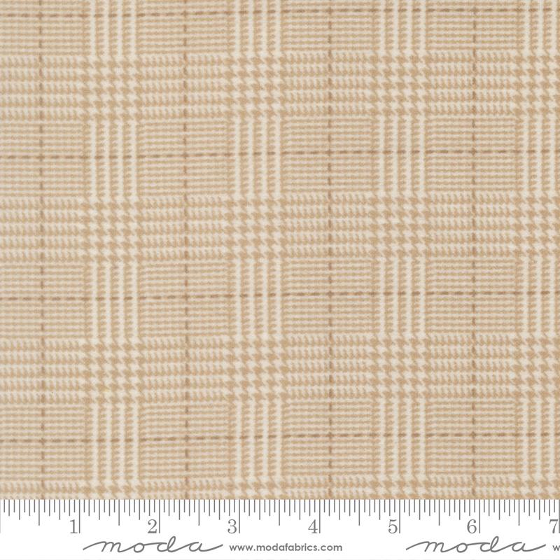 Flannel Gatherings Basics Plaid Cream - Quilt Fabric