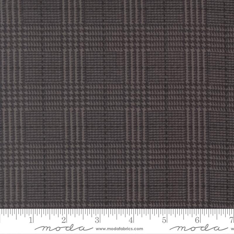 Flannel Gatherings Basics Plaid Titanium - Quilt Fabric