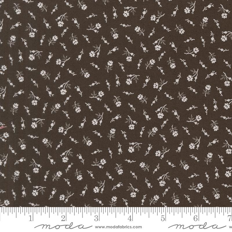 Wildflower Gatherings Blossoms Mushroom - Quilt Fabric, zoomed in. Select this picture to zoom back out.