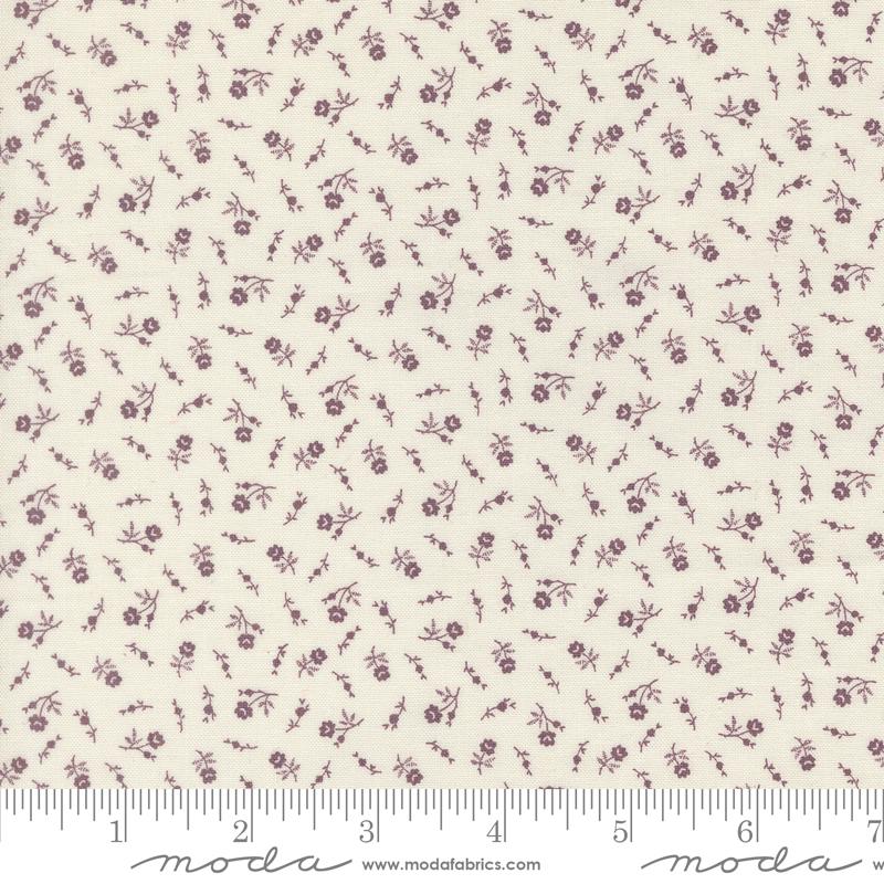 Wildflower Gatherings Blossoms Lily Coneflow - Quilt Fabric, zoomed in. Select this picture to zoom back out.