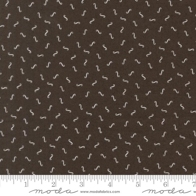 Wildflower Gatherings Squiggle Mushroom - Quilt Fabric, zoomed in. Select this picture to zoom back out.