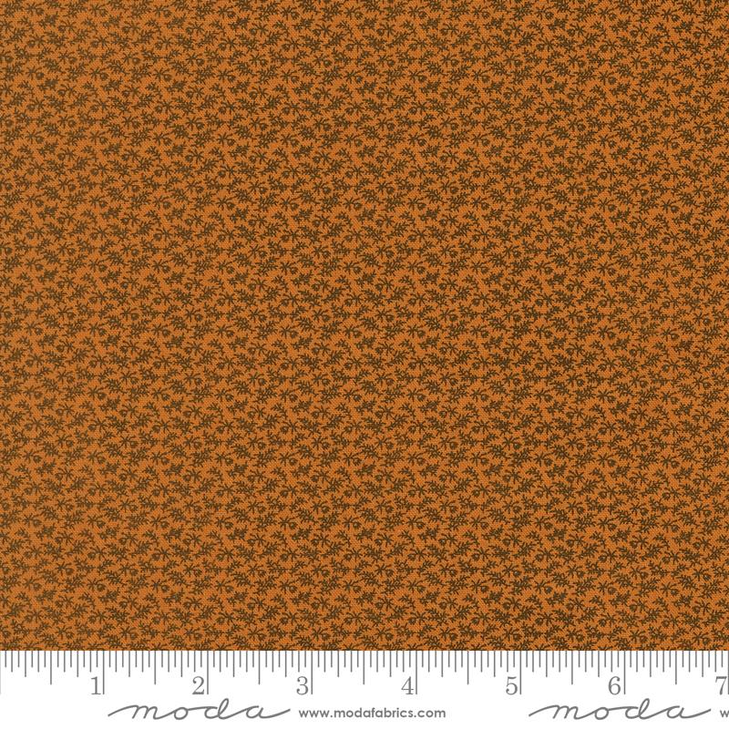 Wildflower Gatherings Blooms Marigold - Quilt Fabric, zoomed in. Select this picture to zoom back out.