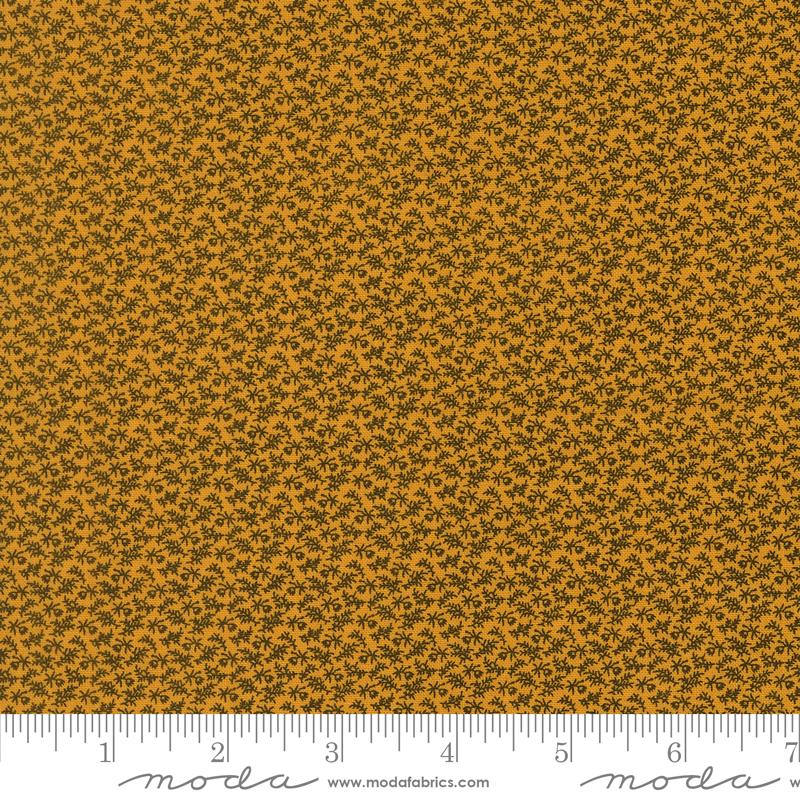 Wildflower Gatherings Blooms Daffodil - Quilt Fabric, zoomed in. Select this picture to zoom back out.