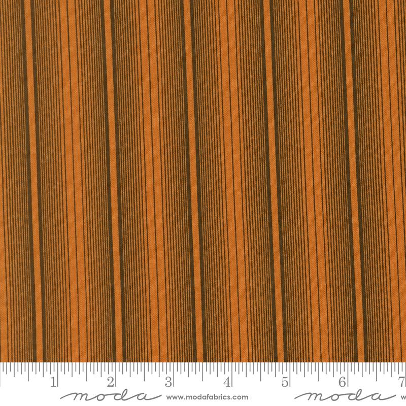 Wildflower Gatherings Stripes Marigold - Quilt Fabric, zoomed in. Select this picture to zoom back out.