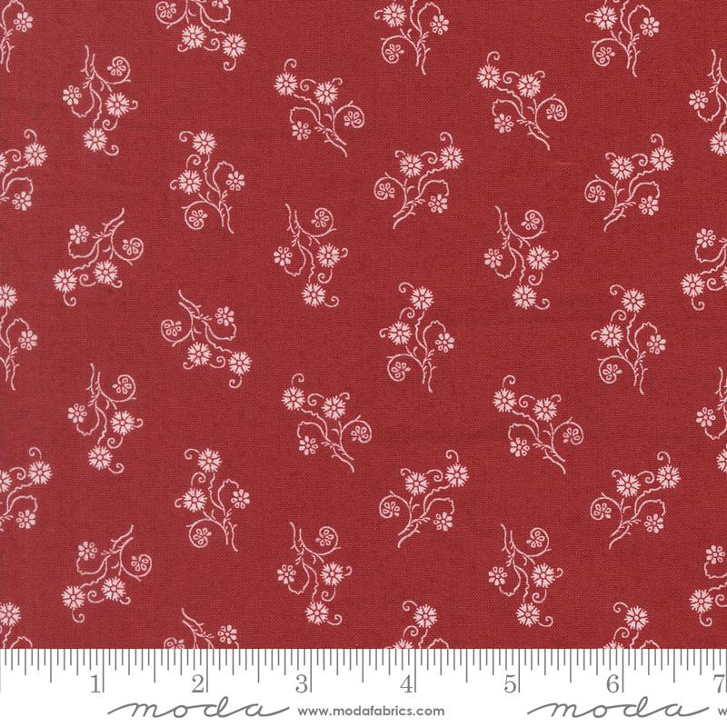 Wildflower Gatherings Floral Canna - Quilt Fabric, zoomed in. Select this picture to zoom back out.