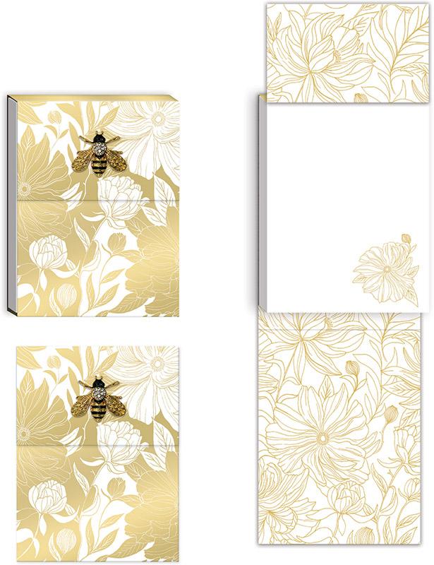 Notepad Luxe White Dahlias