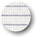 14 Count White with Blue Stripe Canvas Waste Fabric 9x13