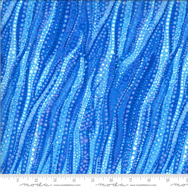Dreamscapes Digital Light Blue - Cross ways - Quilt Fabric