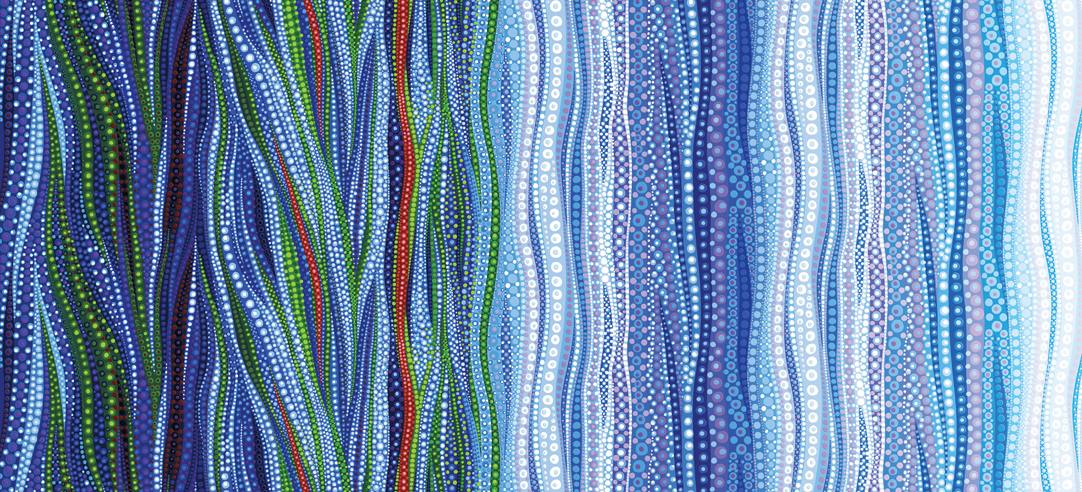 Dreamscapes Digital Blue - Quilt Fabric