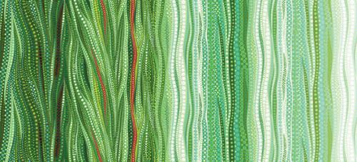 Dreamscapes Digital Green - Quilt Fabric
