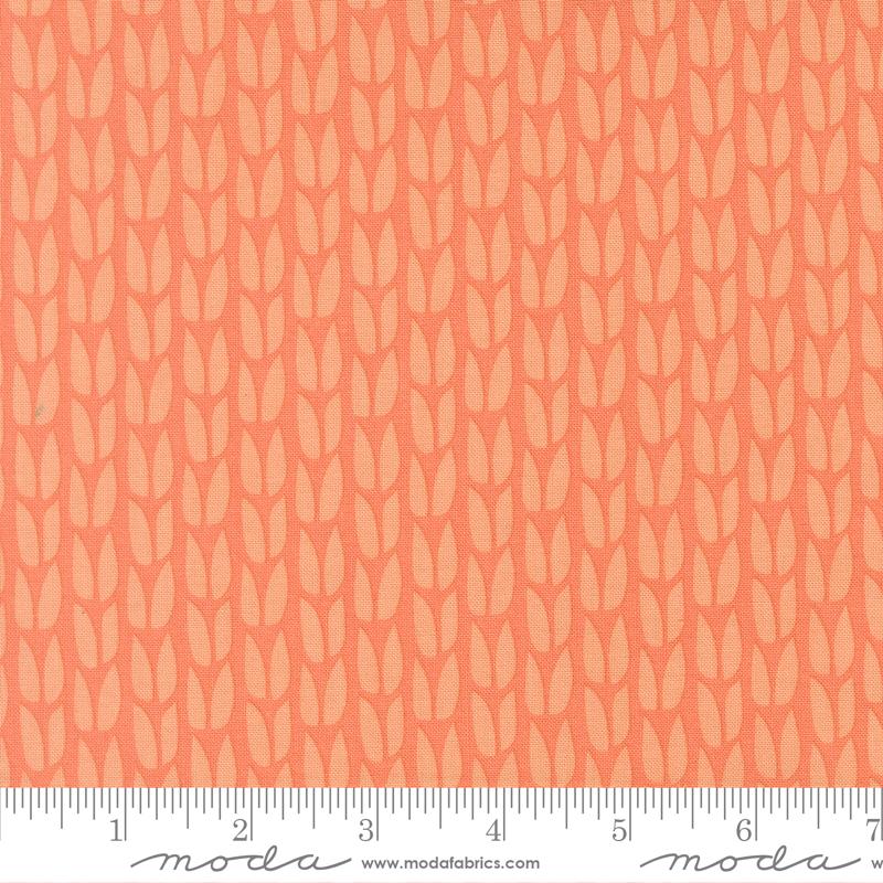 Scenery Sprout Coral - Quilt Fabric