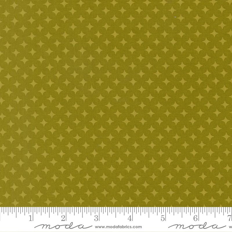 Scenery Diamonds Kelp - Quilt Fabric