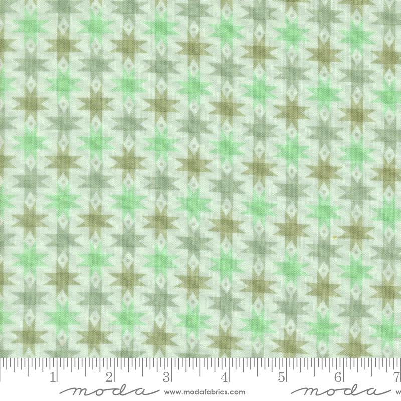 Popcorn Stars Aqua - Quilt Fabric, zoomed in. Select this picture to zoom back out.