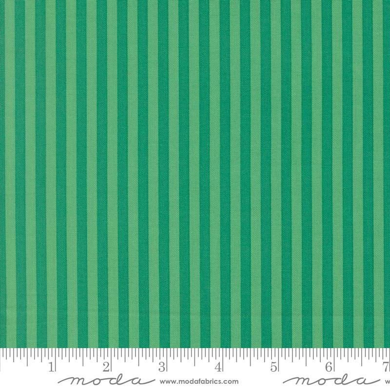 Popcorn Stripes Jade - Quilt Fabric, zoomed in. Select this picture to zoom back out.