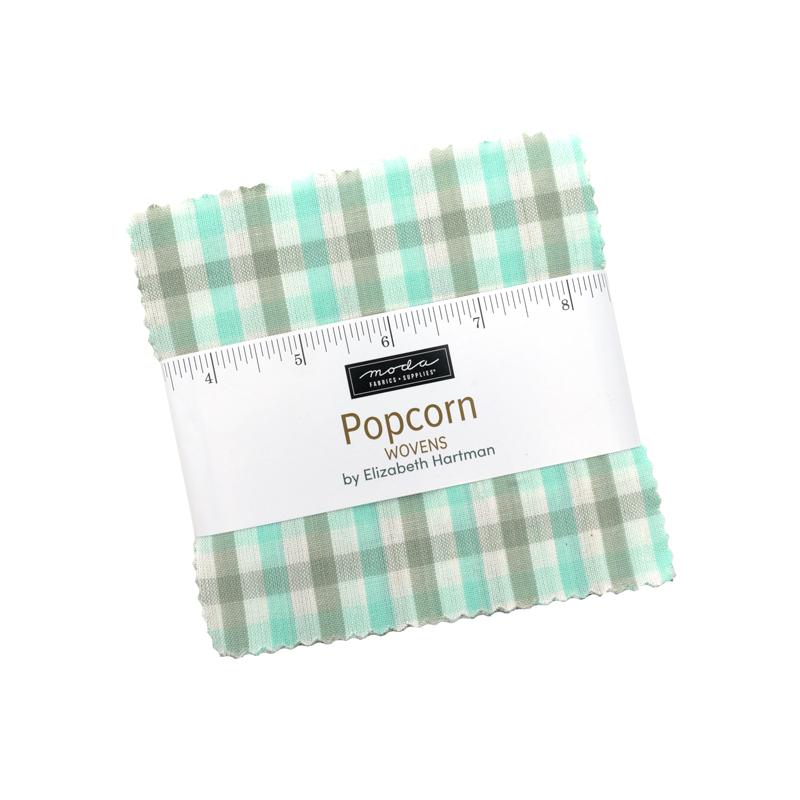 Popcorn Wovens - Charm Pack, zoomed in. Select this picture to zoom back out.