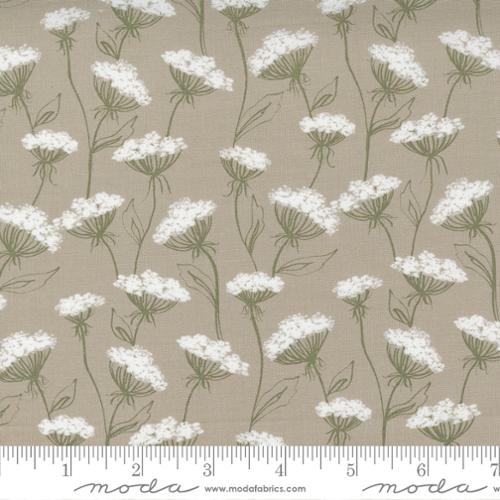 Flower Pot Taupe - Queen Anne Meadow - Quilt Fabric