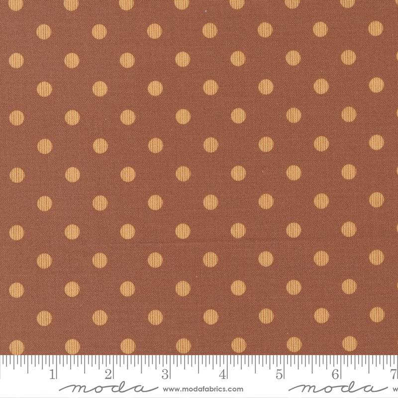 Flower Pot Clay - Garden Dot Dot - Quilt Fabric