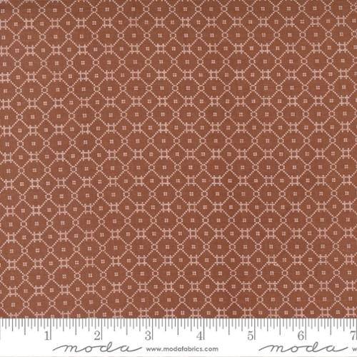 Flower Pot Clay - Delicate Tile Mosaic - Quilt Fabric