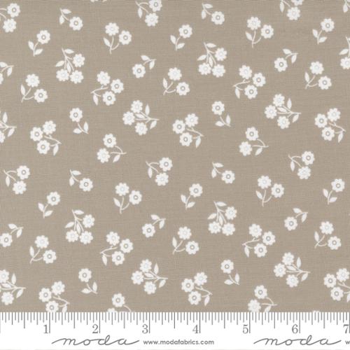 Country Rose Taupe - Dainty Floral Small Floral - Fabric